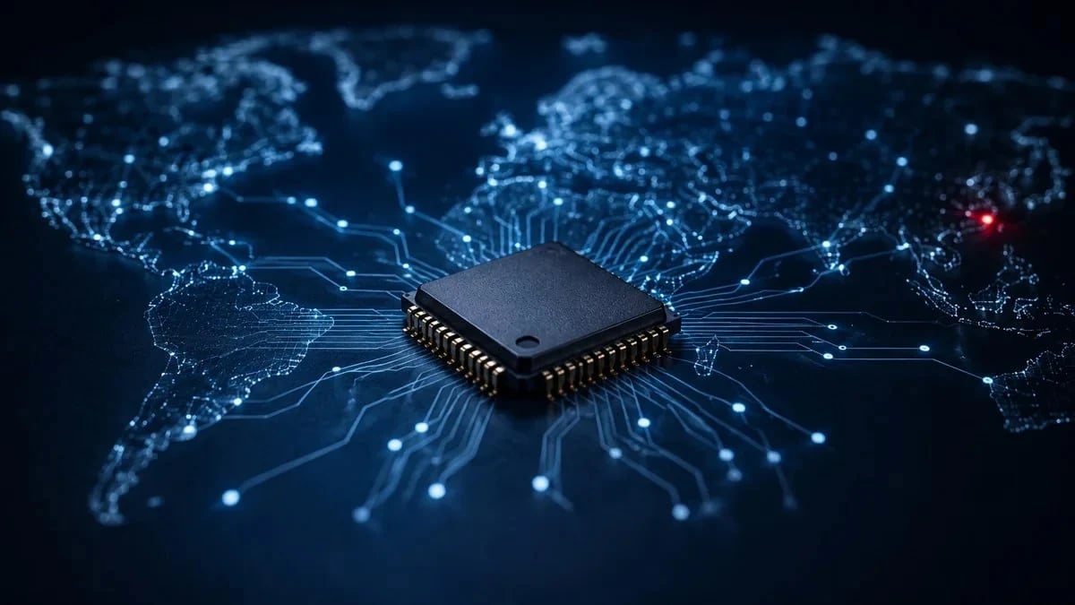 Electronic component sourcing - microchip on global circuit board network